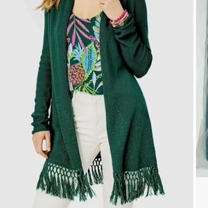 🆕 Lilly Pulitzer Tatum Cardigan Hosta Green Large